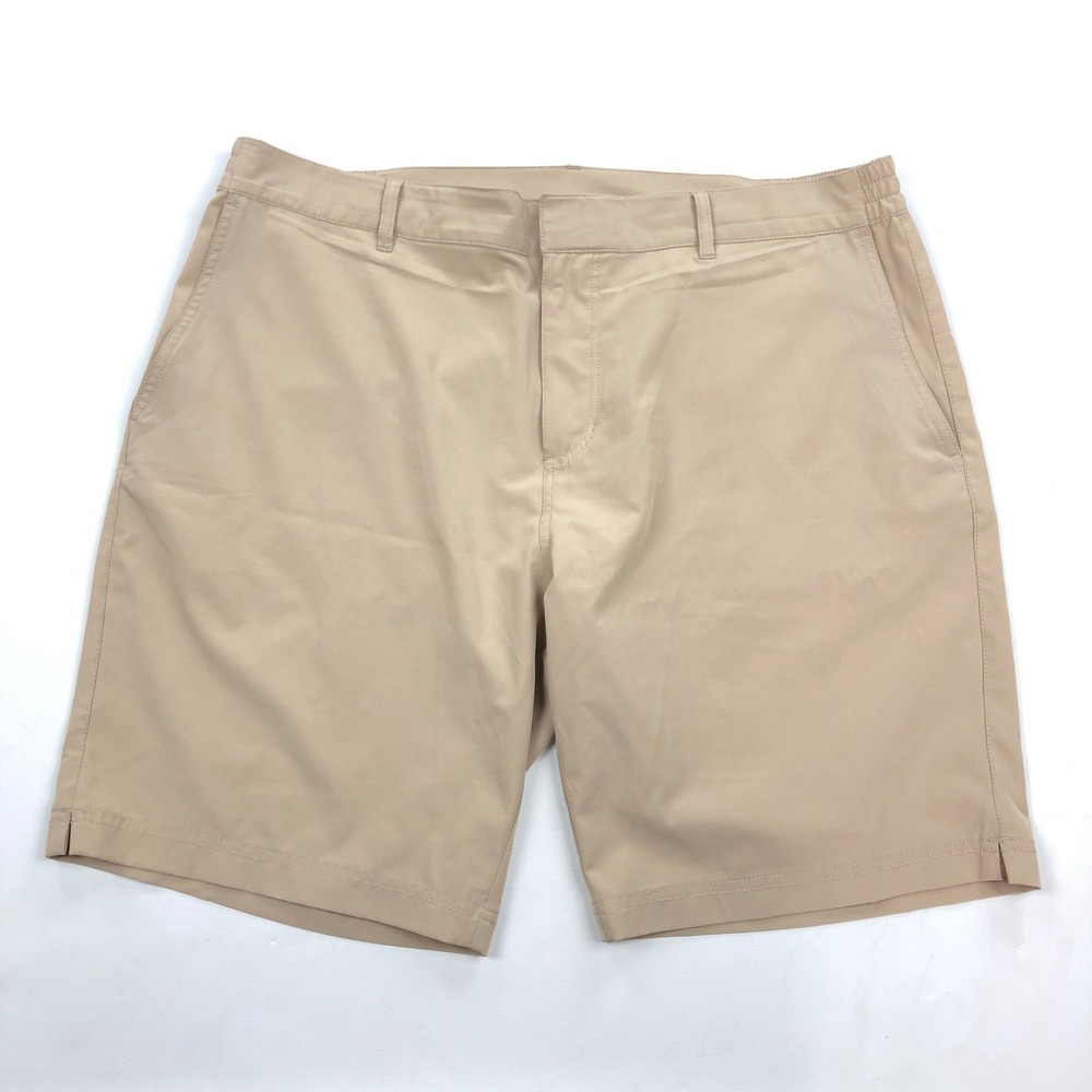 Fair Harbor The One Short Mens 38 Tan Khaki Recycled Stretch Performance Shorts - Picture 1 of 13